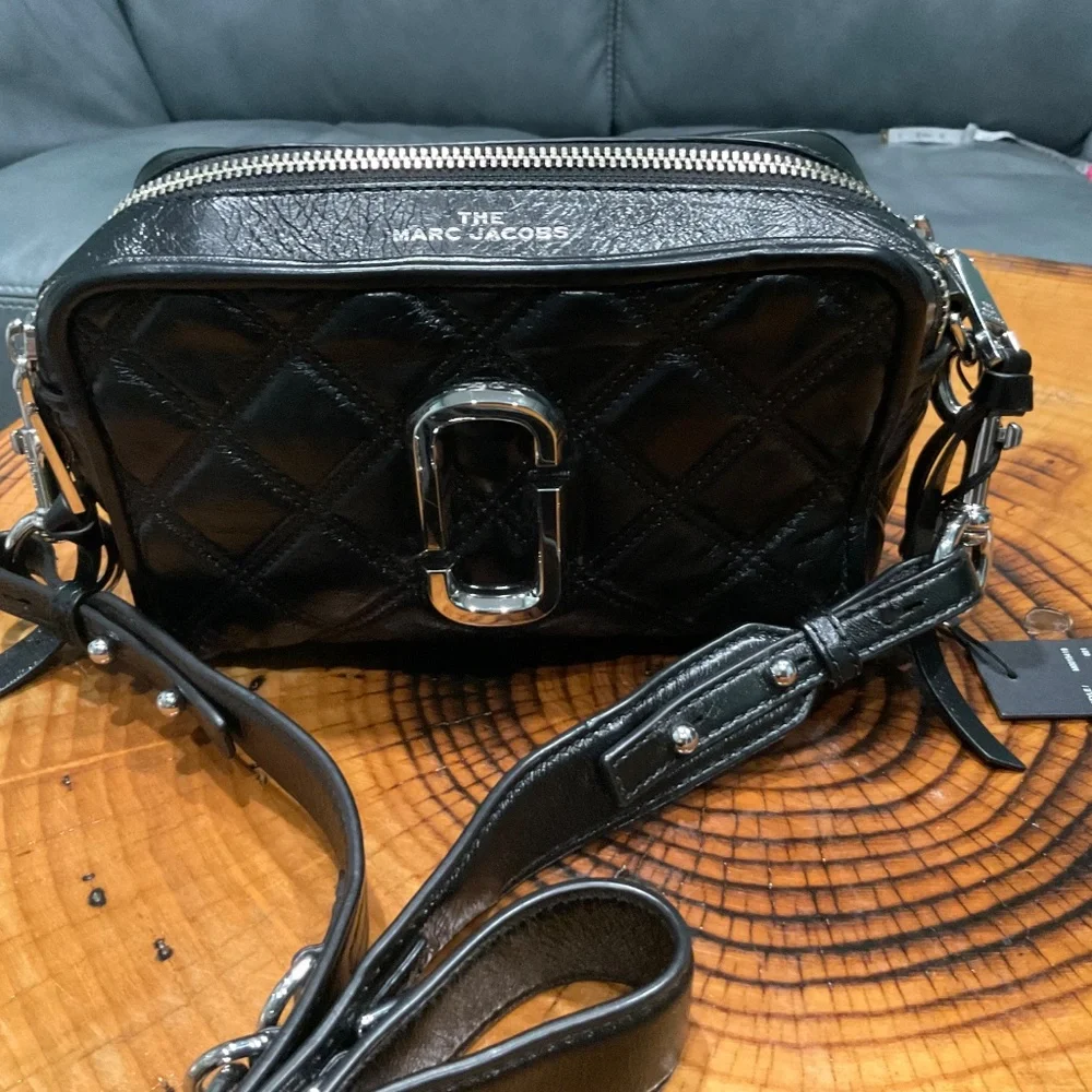 Marc Jacobs Quilted Softshot 21 Black Lambskin NWT - Picture 12 of 16